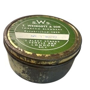 Vintage S.‎ Weingott & Son No 7 Blend Tobacco Tin 4oz London England Collectible
